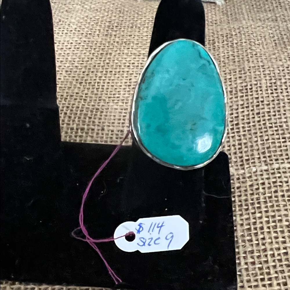 Silpada Teardrop Turquoise Silver Ring